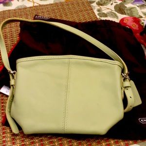 Coach bag light green. Great condition